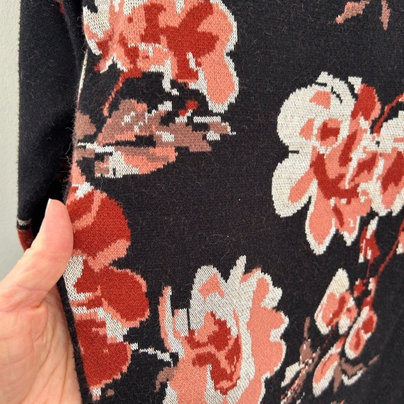 ALI & JAY Floral Turtleneck Cozy Knit Sweater Mini Dress - Picture 5 of 5